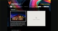 Desktop Screenshot of metrolux-lighting.com